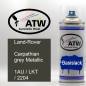 Preview: Land-Rover, Carpathian grey Metallic, 1AU / LKT / 2204: 400ml Sprühdose, von ATW Autoteile West.